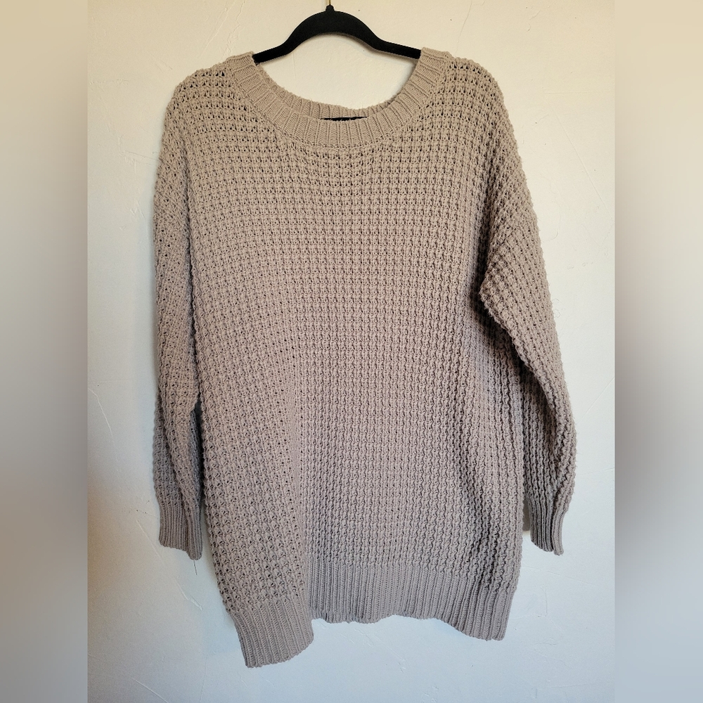 Cozy Knit Sweater in Taupe